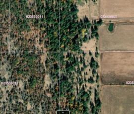 GIS aerial mid-range view showing parcel 023-460-028-000 and surrounding lots on Sierra Way, Shasta County, CA