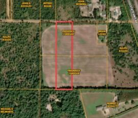 GIS parcel map showing LOT 2 boundary on 18th Street West, Necedah, WI (APN 29-028-0208 & 29-028-0209 LOT 2)