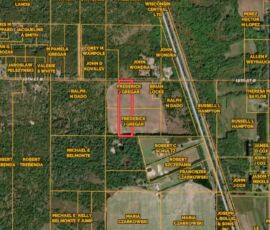 GIS regional map showing lot location near Necedah, Juneau County, WI