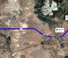 Driving directions from parcel to Alamosa, CO — approx. 48 min / 38.9 miles