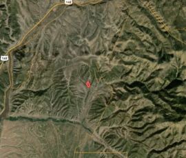 GIS satellite overview showing the parcel's location in the broader Sangre de Cristo foothills landscape, Costilla County, CO